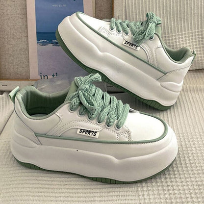 Christmas Gift Shoes Women Platform Sneakers Snow Boots Woman Casual Shoes Female Lace Up White Sports Shoes New Boots Ladies Winter Shoes