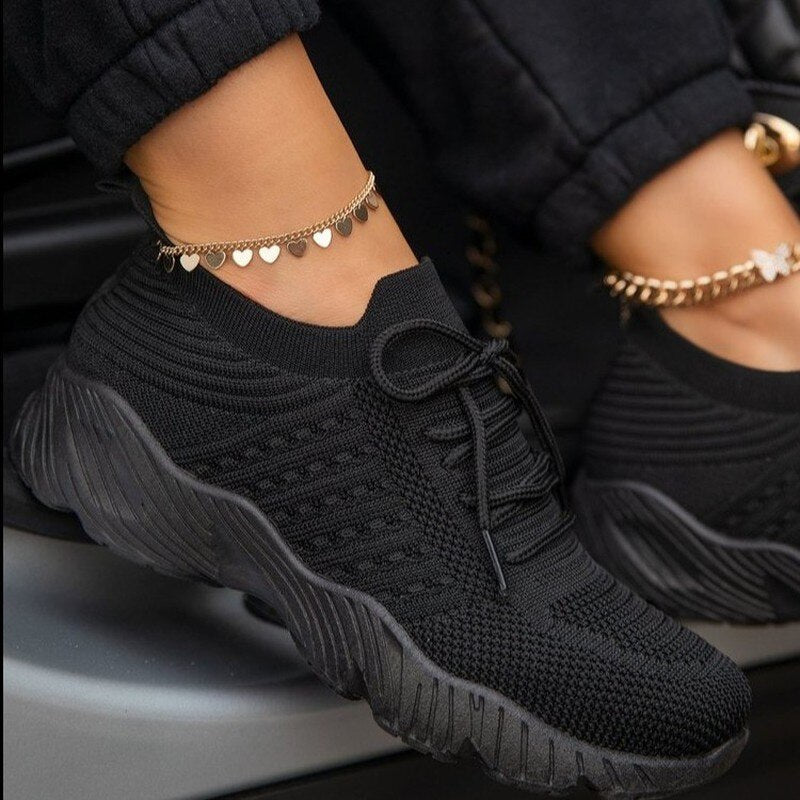 Christmas Gift 2022 New Sneakers Women Casual  Women Tenis Feminino Lace Up Breathable Ladies Shoes Woman Outdoor Walking Zapatos Mujer