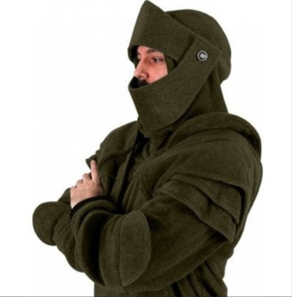 flowersverse Punk Streetwear Men's Arthur Medieval Hollow Knight Hoodie Armor Sweatshirt Pullover Hooded Jacket S-5XL Hoodies Harajuku