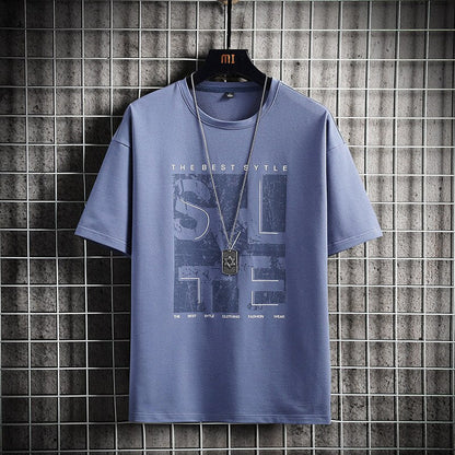 flowersverse Fashion Brand Hip Hop Men T-Shirts Summer Men's T Shirt New Casual Solid Tshirts Street Brand Clothing Men Tee Shirts Tops