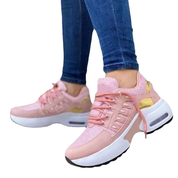 Amozae  2022 Comfortable Outdoor High-Quality Walking Shoes Women's White Shoes Spring Autumn New Lace-Up Flat Casual Sports Shoes