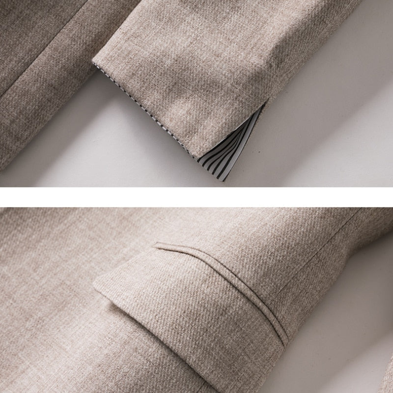 flowersverse Women's Long Sleeved Spring Casual Blazer New Fashion Business Solid Color Blazer Women's Office Blazer Women's Coat Jacket