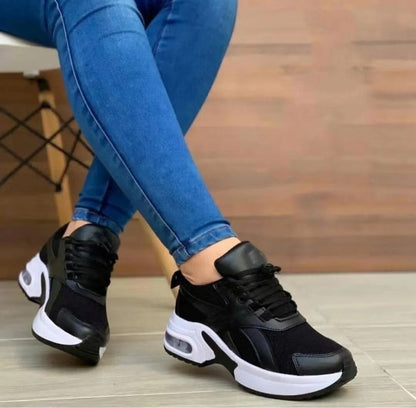 Amozae  2022 Comfortable Outdoor High-Quality Walking Shoes Women's White Shoes Spring Autumn New Lace-Up Flat Casual Sports Shoes