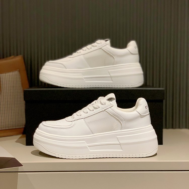 Amozae  VIP Link For Dropshipping Fujin Chunky Sneakers Women Spring Thick Bottom Daddy Shoes Round Toe Breathing Leisure Women Shoes