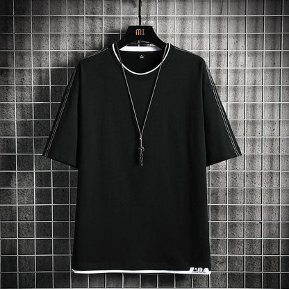 flowersverse Fashion Brand Hip Hop Men T-Shirts Summer Men's T Shirt New Casual Solid Tshirts Street Brand Clothing Men Tee Shirts Tops