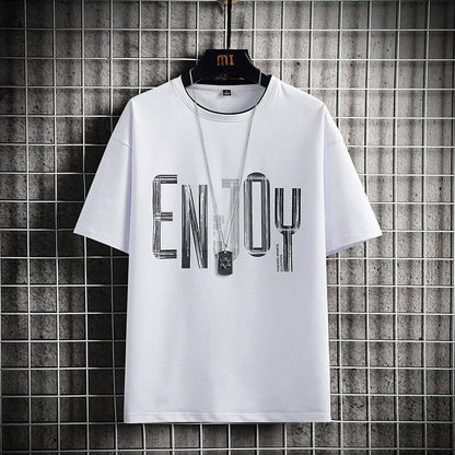 flowersverse Fashion Brand Hip Hop Men T-Shirts Summer Men's T Shirt New Casual Solid Tshirts Street Brand Clothing Men Tee Shirts Tops