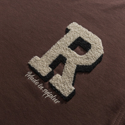 flowersverse Vintage Flocked Letter Fake Two Patchwork Hoodie Pullover Harajuku Sweatshirts Men Hip Hop Streetwear Loose Casual Tops