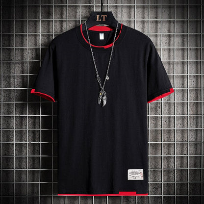 flowersverse Fashion Brand Hip Hop Men T-Shirts Summer Men's T Shirt New Casual Solid Tshirts Street Brand Clothing Men Tee Shirts Tops