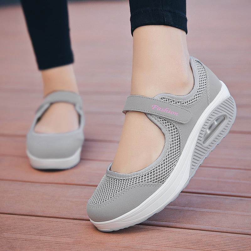 flowersverse Woman Fashion Casual Women Sneakers Soft Women Vulcanize Sneakers Shoes Mesh Sneakers Off White Air Shoes Canvas Wedges Shoes