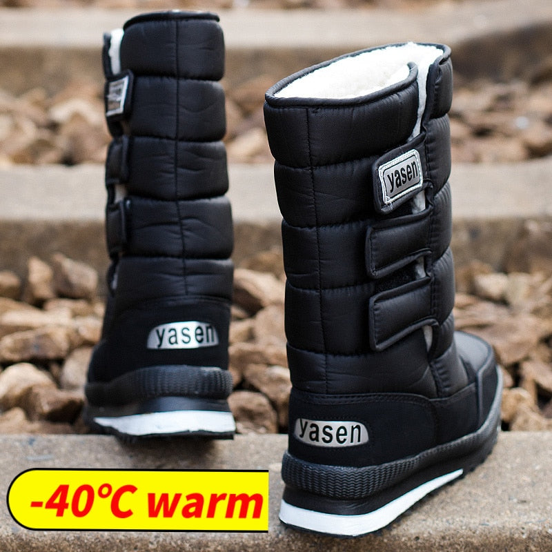 flowersverse Women Boots Platform Men Snow Boots For Woman Shoes Thick Plush Waterproof Men Winter Keep Warm Shoes Red Camo Big Fur Boots