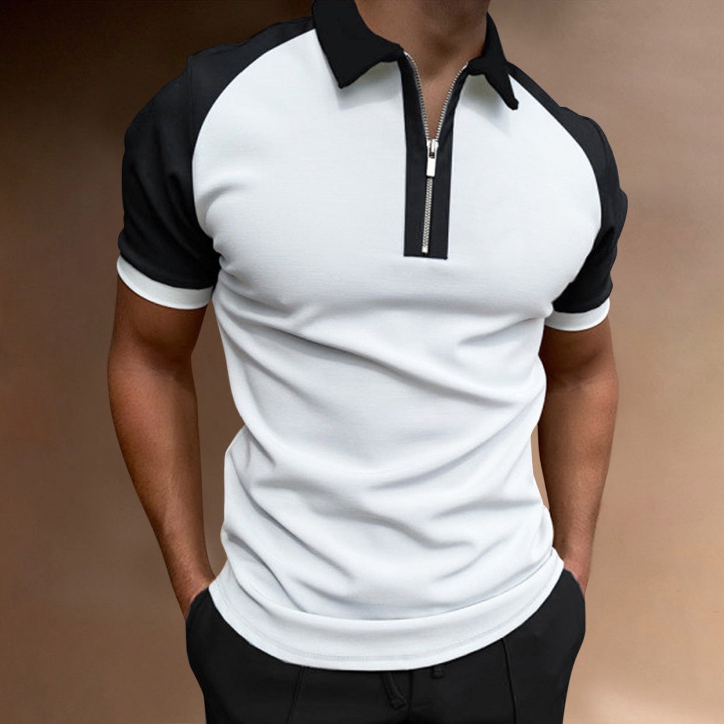 flowersverse  Men's Polo Shirts Short Sleeve T-Shirts Contrast New Summer Streetwear Casual Fashion Business Tops S-3XL