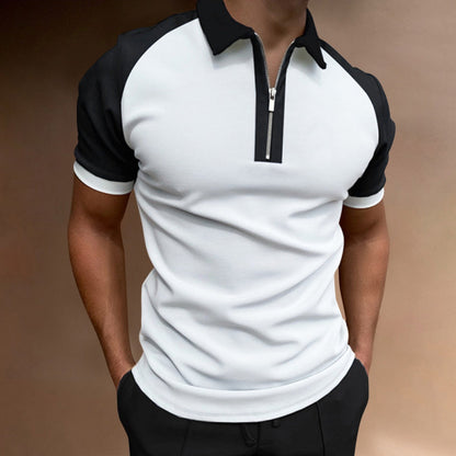 flowersverse  Men's Polo Shirts Short Sleeve T-Shirts Contrast New Summer Streetwear Casual Fashion Business Tops S-3XL