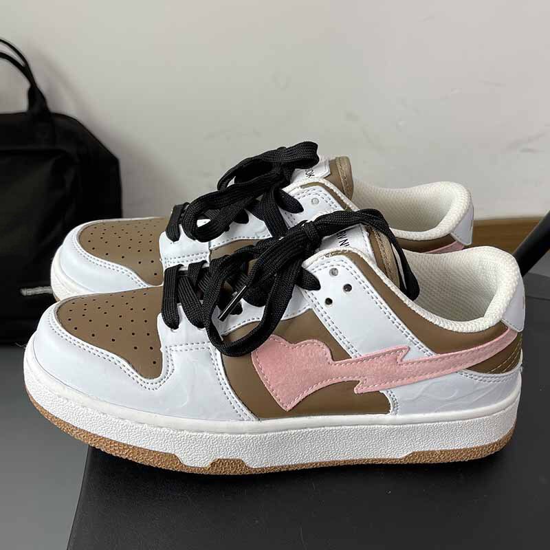 flowersverse  New Designer Sneakers Women Shoes Large Size 43 44 Women Vulcanized Shoes Platform Sneakers Women Flat Shoes Light Couple Shoes