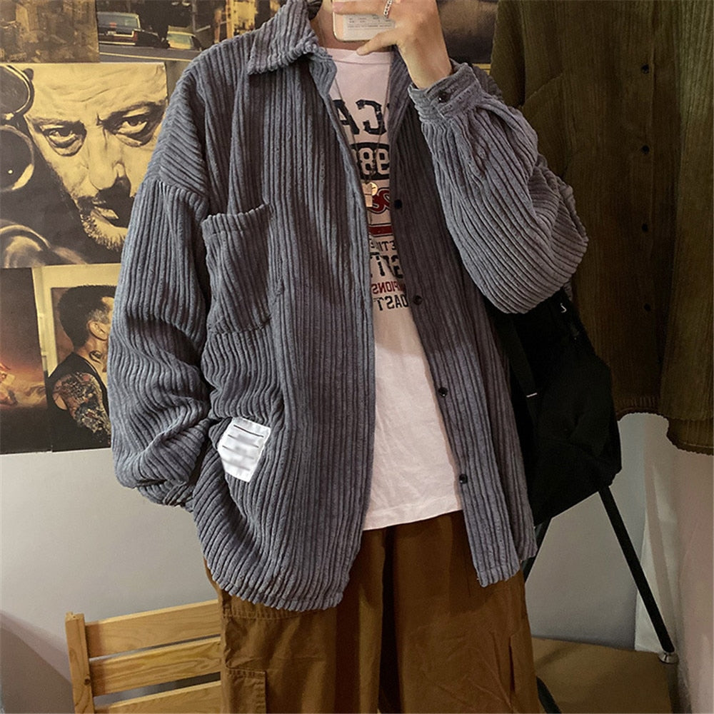 flowersverse Autumn Shirts for Mens Manga Designer Clothes Blouses Korean Clothes Button Up retro Shirt Hippie Cardigan Japanese Long Clothes