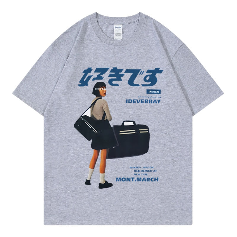 flowersverse Hip Hop Streetwear Y2k Tshirt Girl Japanese Kanji Print Oversized T Shirt Harajuku Summer Mens Short Cotton Sleeve Tops