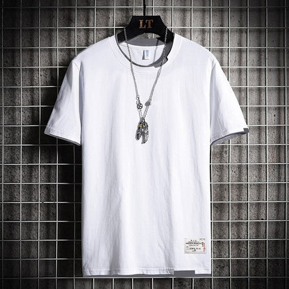 flowersverse Fashion Brand Hip Hop Men T-Shirts Summer Men's T Shirt New Casual Solid Tshirts Street Brand Clothing Men Tee Shirts Tops