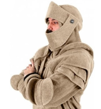 flowersverse Punk Streetwear Men's Arthur Medieval Hollow Knight Hoodie Armor Sweatshirt Pullover Hooded Jacket S-5XL Hoodies Harajuku