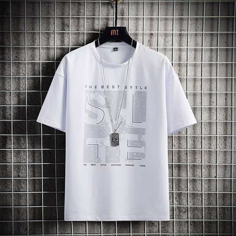 flowersverse Fashion Brand Hip Hop Men T-Shirts Summer Men's T Shirt New Casual Solid Tshirts Street Brand Clothing Men Tee Shirts Tops