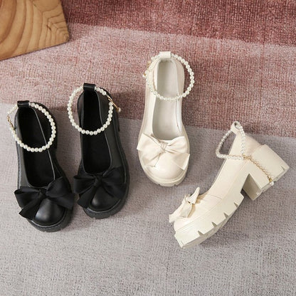 flowersverse Lolita Shoes Women Japanese Style Mary Jane Shoes Women Vintage Shallow High Heels Chunky Platform Shoes Cosplay Female Sandals