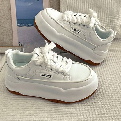 Christmas Gift Shoes Women Platform Sneakers Snow Boots Woman Casual Shoes Female Lace Up White Sports Shoes New Boots Ladies Winter Shoes