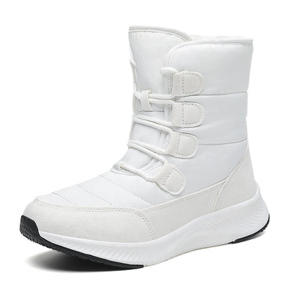 Amozae Women Boots Winter White Snow Boot Short Style Upper Non-Slip Quality Plush Botas  Invierno Platform Shoes  Botas Mujer 2023