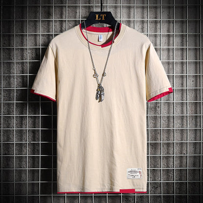 flowersverse Fashion Brand Hip Hop Men T-Shirts Summer Men's T Shirt New Casual Solid Tshirts Street Brand Clothing Men Tee Shirts Tops