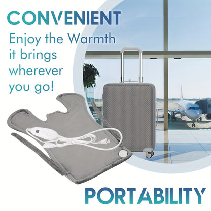 DAILYLIFE Heating Pad For Neck And Shoulder And Back, Electric Heating Wrap, UL Certified With Overheating Protection | 6 Heating Settings | Auto-Off | Machine Washable, 26"x35".