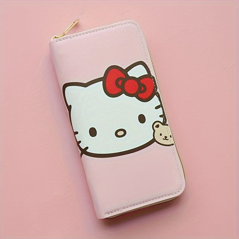 1pc Girl's Sanrio Hello Kitty Cartoon Sweet Cute Wallet, Card Bag Coin Wallet