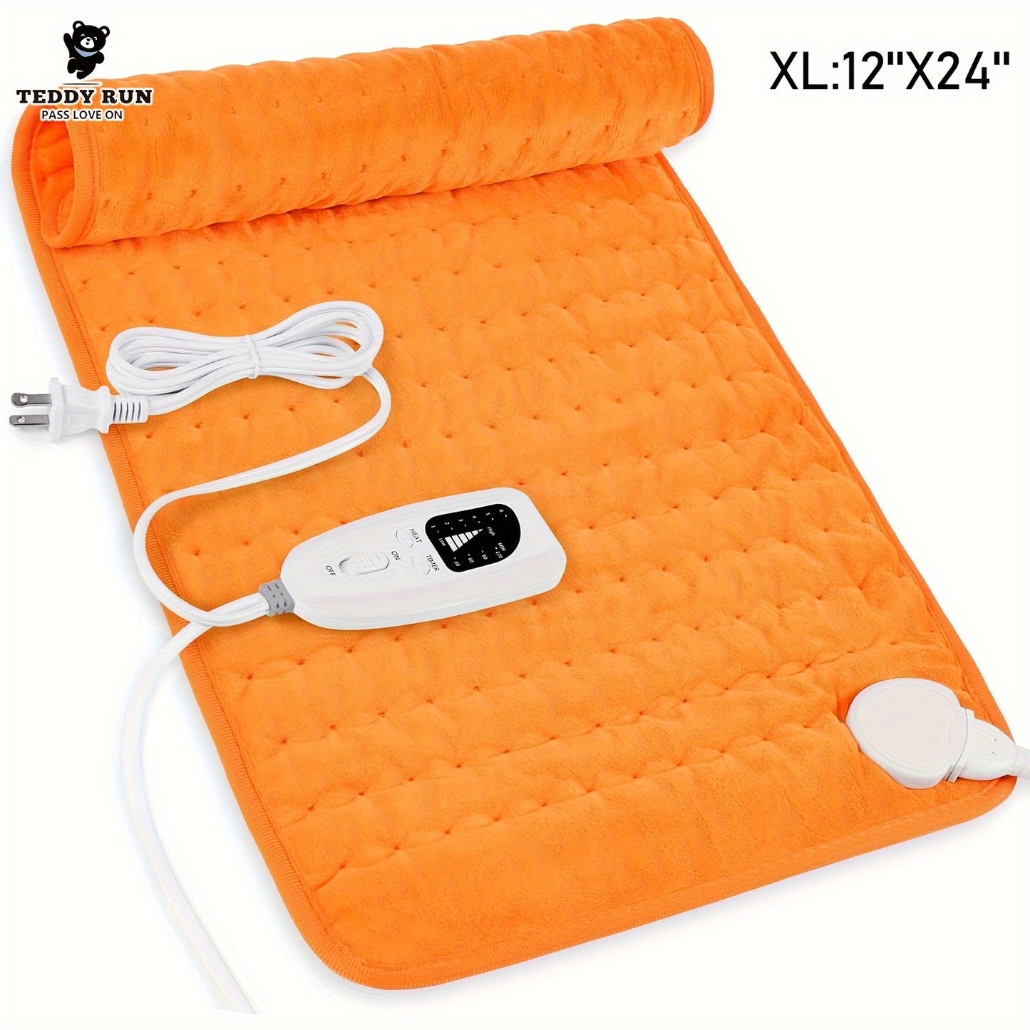 Heating Pad-12''×24''Electric Heating Pads for Back, Neck, Abdomen, Moist Heated Pad for Shoulder, knee, Hot Pad for Arms and Legs, Dry&Moist Heat & Auto Shut Off