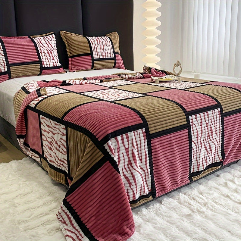 1pc Cozy Plush Multifunctional Blanket - Soft, Warm, Versatile Throw for Sofa, Bed, Office, Camping, Travel, and Christmas Gift - Four Seasons Available