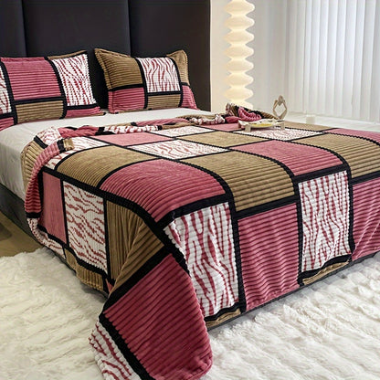 1pc Cozy Plush Multifunctional Blanket - Soft, Warm, Versatile Throw for Sofa, Bed, Office, Camping, Travel, and Christmas Gift - Four Seasons Available