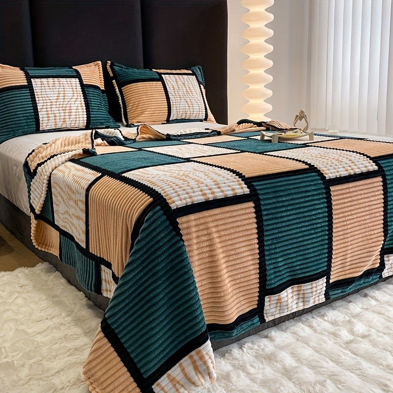 1pc Cozy Plush Multifunctional Blanket - Soft, Warm, Versatile Throw for Sofa, Bed, Office, Camping, Travel, and Christmas Gift - Four Seasons Available