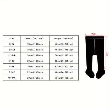 4pcs Girls Kids Casual Plain Color Pantyhose, Breathable Soft Comfy Leggings, Children's Pantyhose