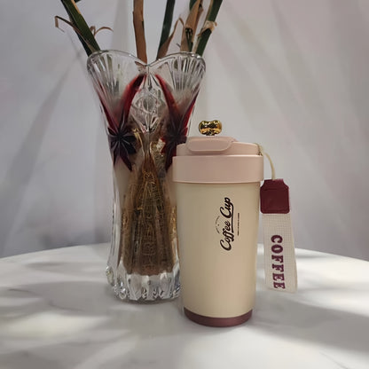 1pc, Travel Mug, Stainless Steel Coffee Cups, Vacuum Insulated Water Cups, Portable Travel Drinkware, Gifts