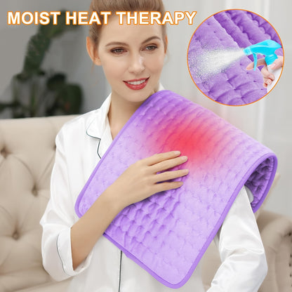 Heating Pad-Electric Heating Pads For Back, Neck, Abdomen, Moist Heated Pad For Shoulder, Knee, Hot Pad For Arms And Legs, Dry&Moist Heat & Auto Shut Off