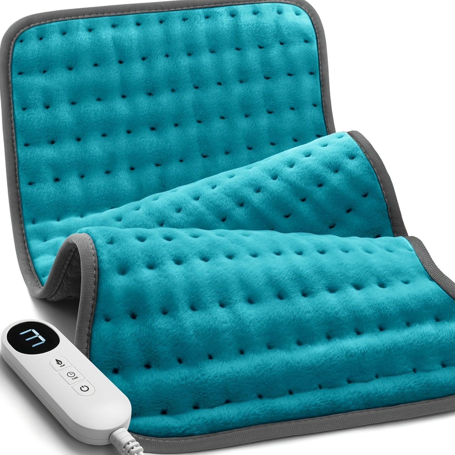 Extra Large 12 x 24 Heat Pad for Back, Neck, and Shoulder - 6 Heat Settings, Auto Shut Off, Electric Heat Blanket, Perfect Christmas Gift for Women, Mom, Sister