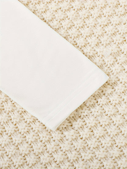 2pcs Baby's Cartoon Christmas Santa Elk Print Long Sleeve T-shirt & Casual Plaid Pattern Pants, Toddler & Infant Boy's Clothing Set, Outdoor Cloth