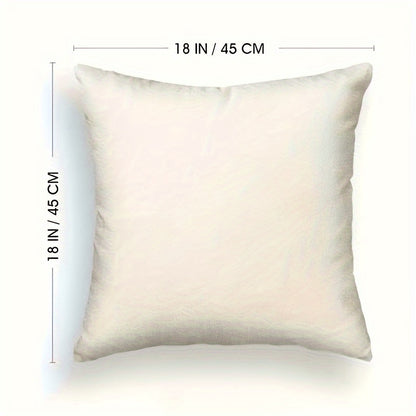 Festive Gingerbread Christmas Pillowcases - 4pcs Set of 18x18 Inch Red Striped Covers, Merry Christmas Design for Winter Home Decor, Machine Washable Polyester with Zip Closure