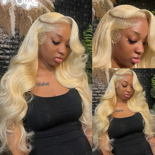 30 Inch 13x4 Body Wave 613 Honey Blonde Lace Front Human Hair Wig Brazilian Colored 180%density 13x6 Water Wave Lace Frontal Wigs for Women