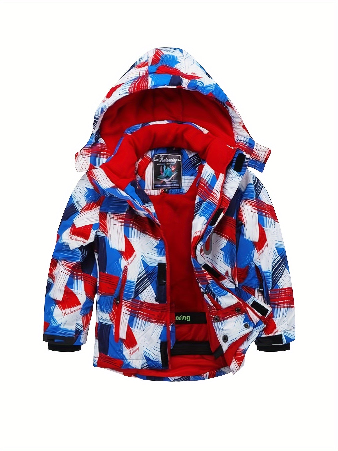 Children's Ski Wear Boys And Girls Ski Wear Waterproof, Warm And Breathable Outdoor Padded Coat