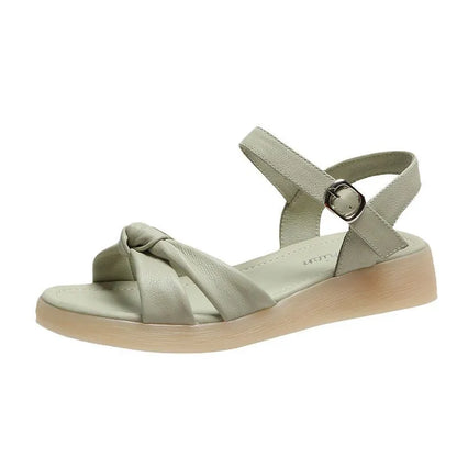 New Summer Flat Fashion Trend Super Soft Bottom for Women's Comfortable and Non slip Cow Rib Sole Sandals