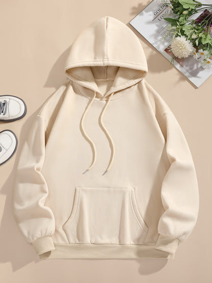 Womens Cute Cartoon Bear Print Hooded Sweatshirt - Soft Long Sleeve Drawstring Casual Wear - Trendy Comfortable Relaxed Fit for Everyday Fashion