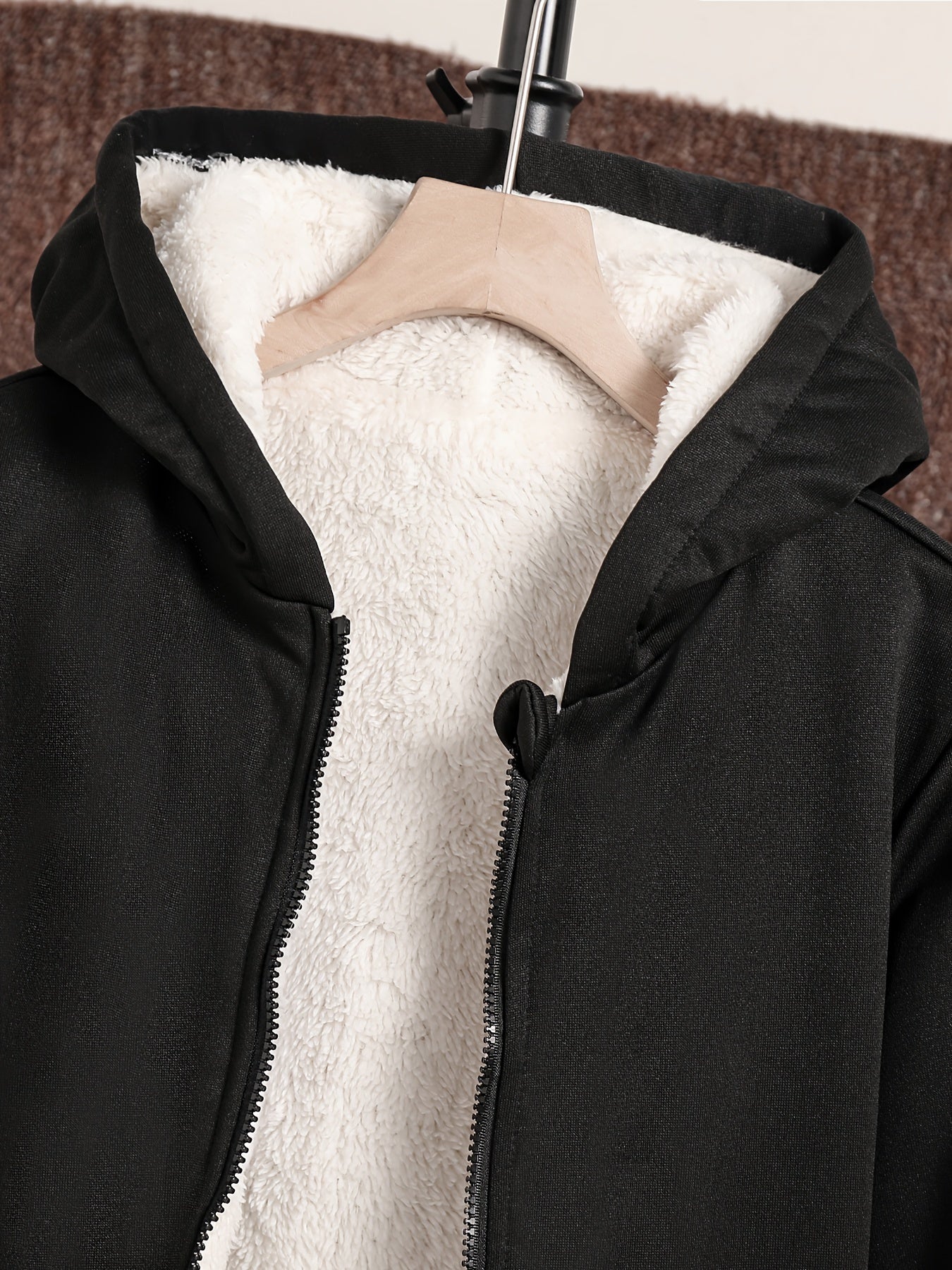 Cozy Boys' Fleece Jacket - Soft Fleece Lined, Zip Up, Hooded, Non Stretch, Label Patched, Casual Wear for Fall and Winter - Comfortable Boys Clothes for Chilly Days