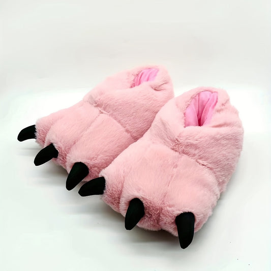 Womens Ultra-Soft Kawaii Claw Slippers - Adorable Novelty Design, Anti-Skid Indoor Slides for Cozy Lounging, Effortless Slip-On Style - Perfect Home Party or Casual Wear Gift