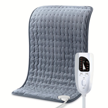 Extra Large Electric Heating Pad for Pain Relief - 6 Heat Levels, 4 Timer Settings, Auto-Off After 2 Hours, Machine Washable, Moist/Dry Heat Relax for Back, Neck, Shoulders, Belly, Waist, Knees & Legs