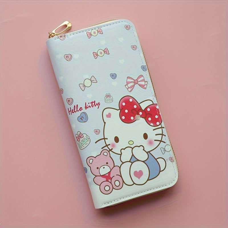 1pc Girl's Sanrio Hello Kitty Cartoon Sweet Cute Wallet, Card Bag Coin Wallet