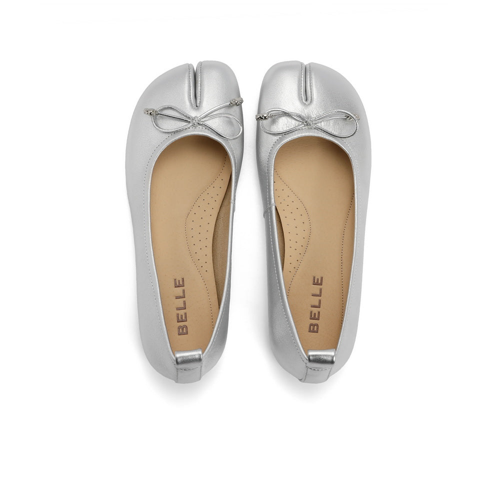 flowersverse - Women Belle Wobow Tie Tabi Ballerina Flats