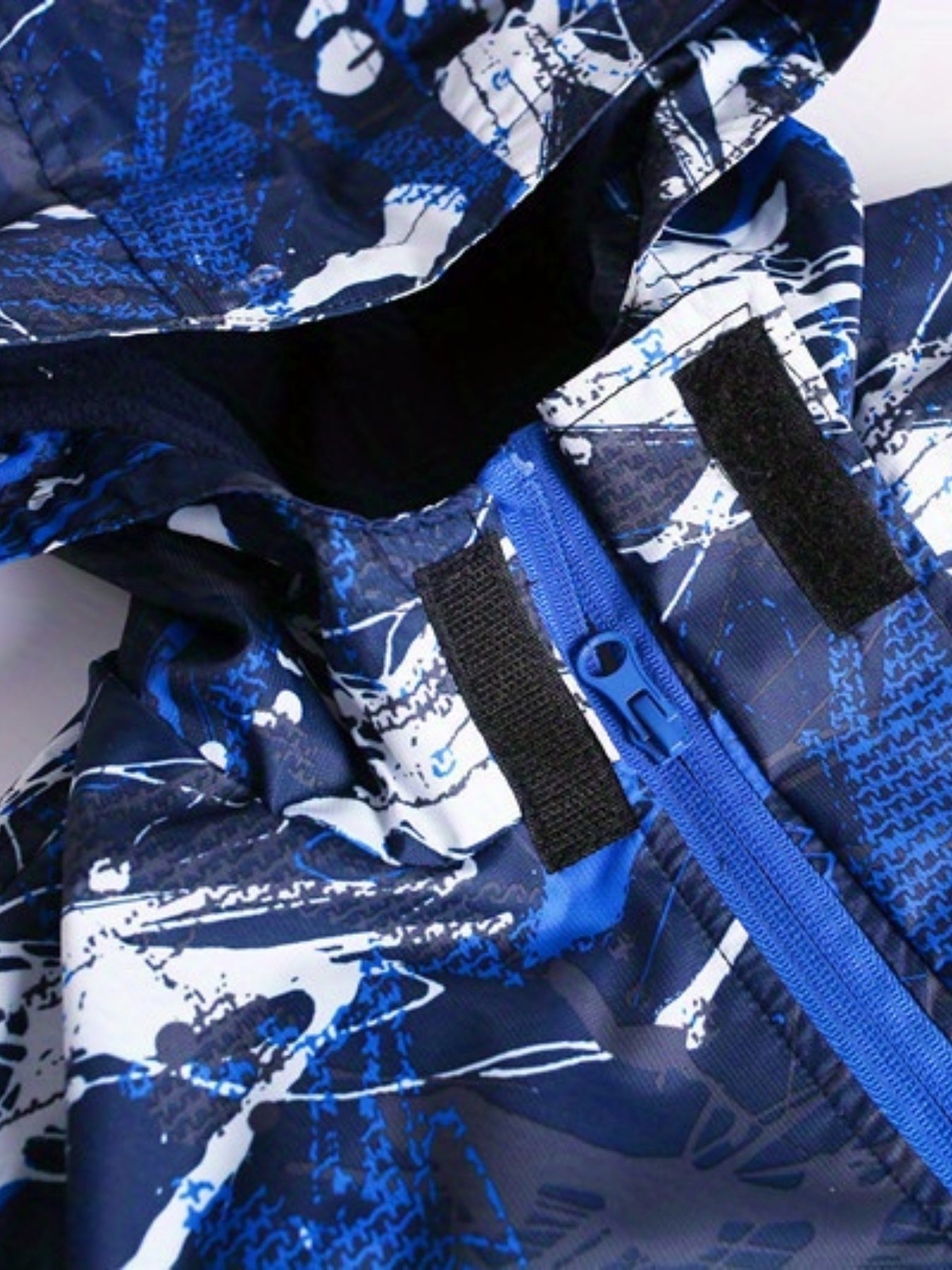 Boys Fashion Windbreaker Fleece Lining Hooded Jacket, Long Sleeve Zip Up Waterproof Jacket, Kids Clothing