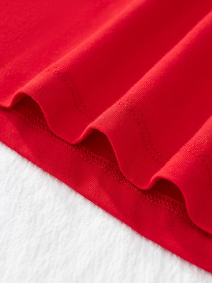 Boy's Cartoon Print Long Sleeve Crew Neck T-shirt - Fun Christmas Tree Design, Kids Casual Holiday Autumn Winter Clothes, Comfortable and Cozy for Boys