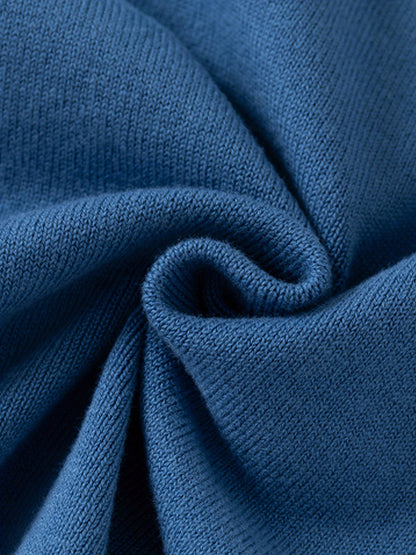 Boys And Girls Cotton Knit Cardigan, Casual Preppy Style Sweater With Cute Embroidery, Comfortable Knit Outerwear For Spring/Autumn